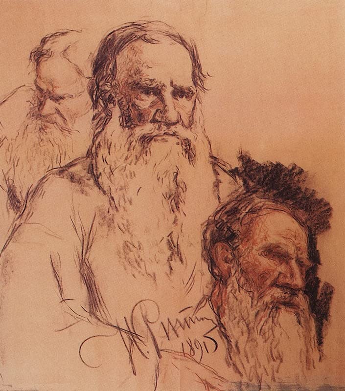 Tableaux Graffiti Art Mural à haute définition Tolstoï 60x90cm