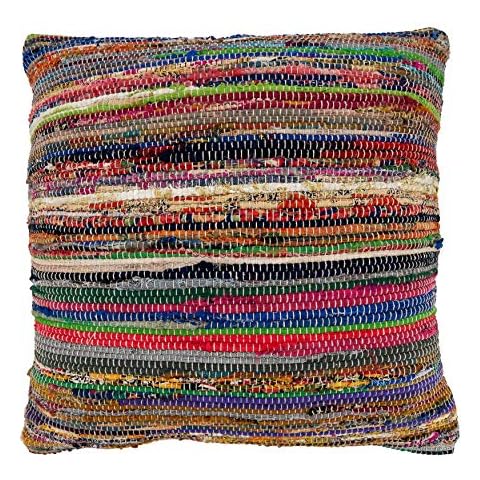 SARO LIFESTYLE Chindi Throw Pillow Cover