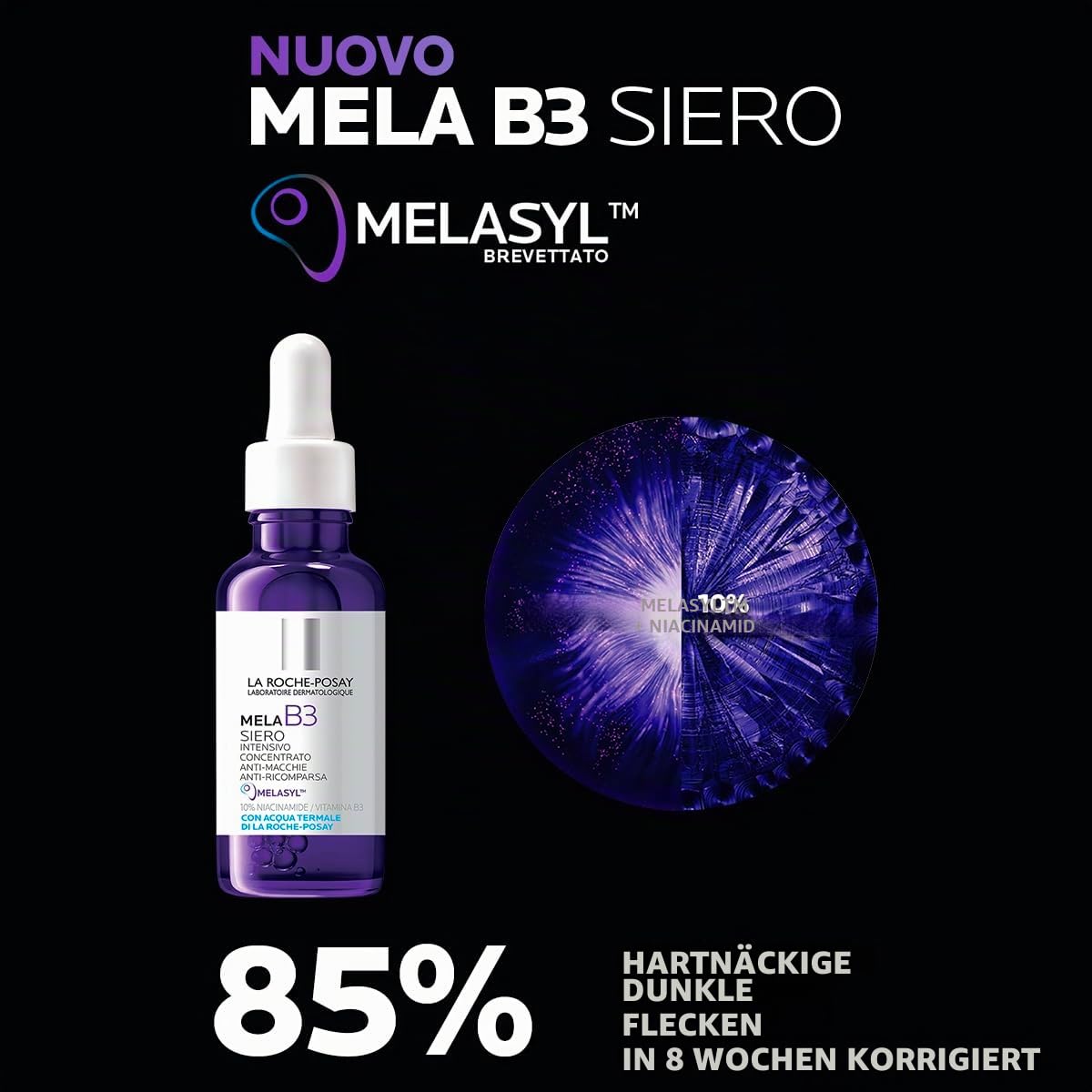 La Roche-Posay Mela B3 Serum gegen Flecken 30 ml + Anthelios UVMune 400 Unsichtbare Flüssigkeit SPF50+ 50 ml | Gesichtsbehandlung & Sonnenschutz