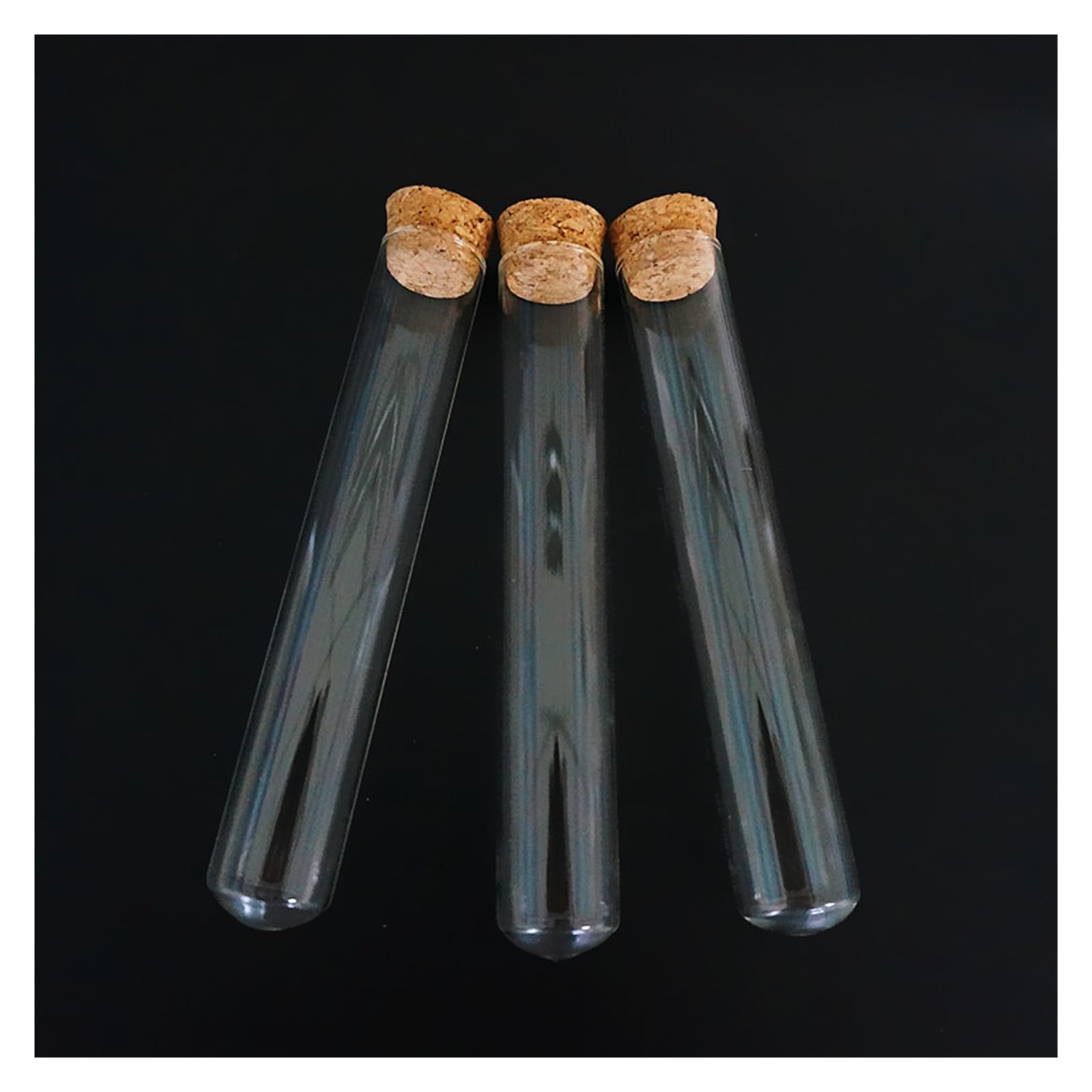 YYJzsw 24 Sztuk/partia 25x150mm Jasne Okrągłe Dno Szklane Probówki Z Korkiem Drewniane Korki Materiały Laboratoryjne