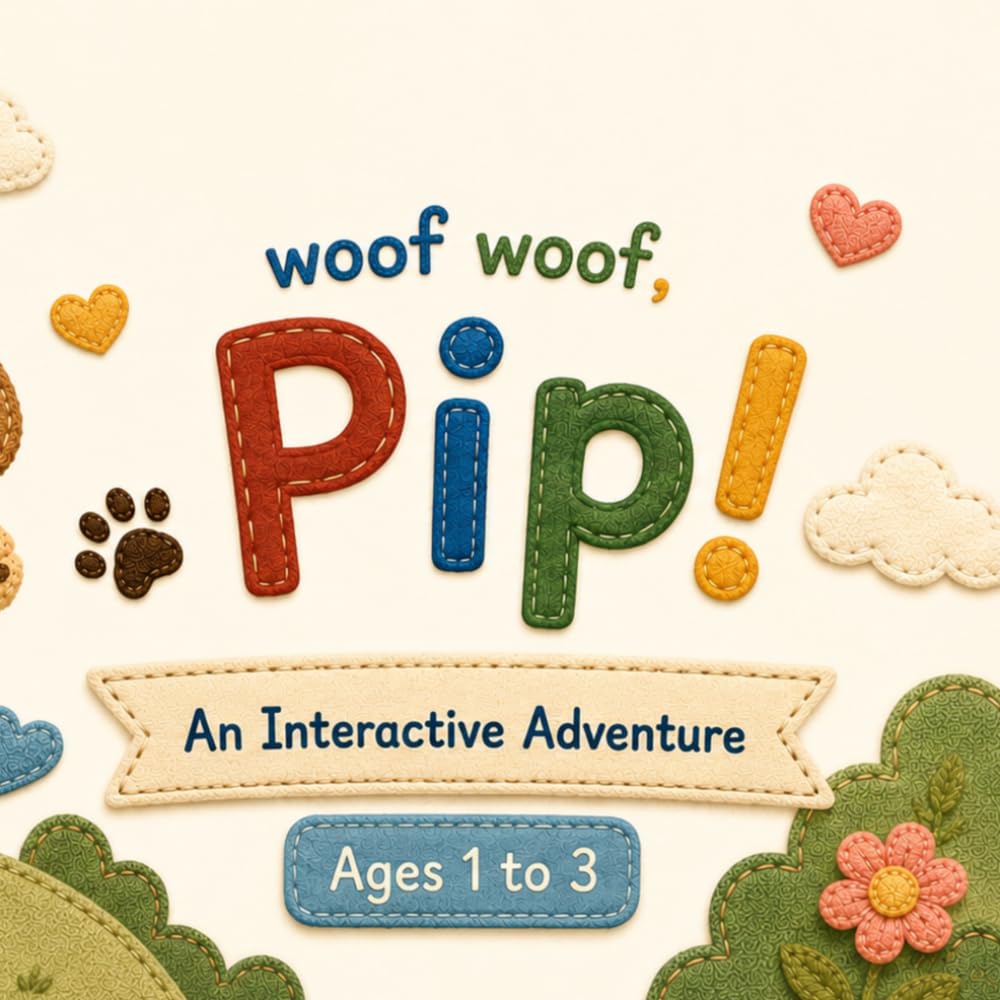 Woof Woof Pip! An Interactive Adventure: A Touch, Wiggle, Hug & Count Book for Toddlers