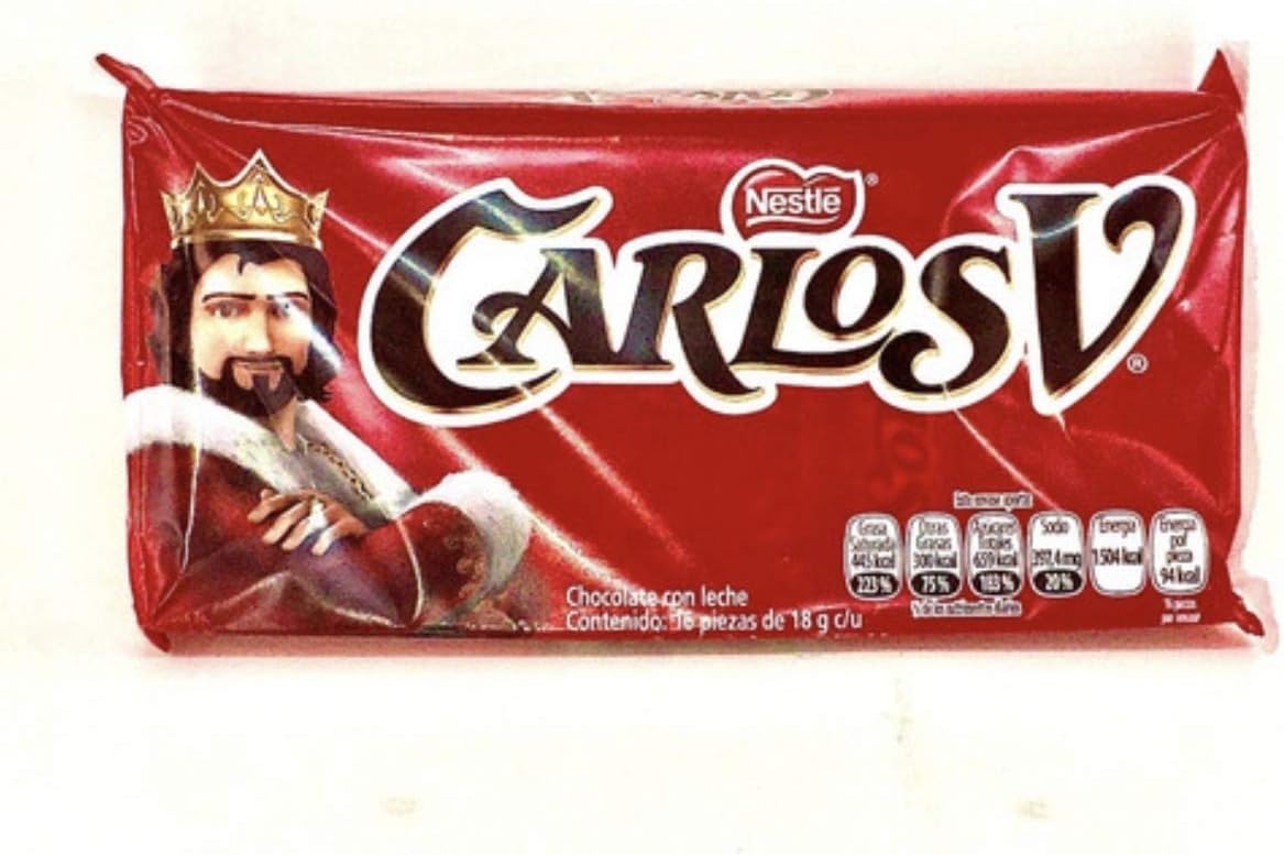 CHOCOLATES CARLOS V NESTLE PAQUETE DE 16 PIEZAS SNACK FIESTA REGALO