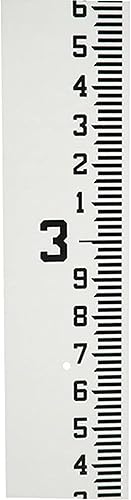 AdirPro Calibre de flujo ancho de 4 pulgadas - Calibre de personal resistente - Calibre de profundidad de agua - Medidores de flujo (100 pies10