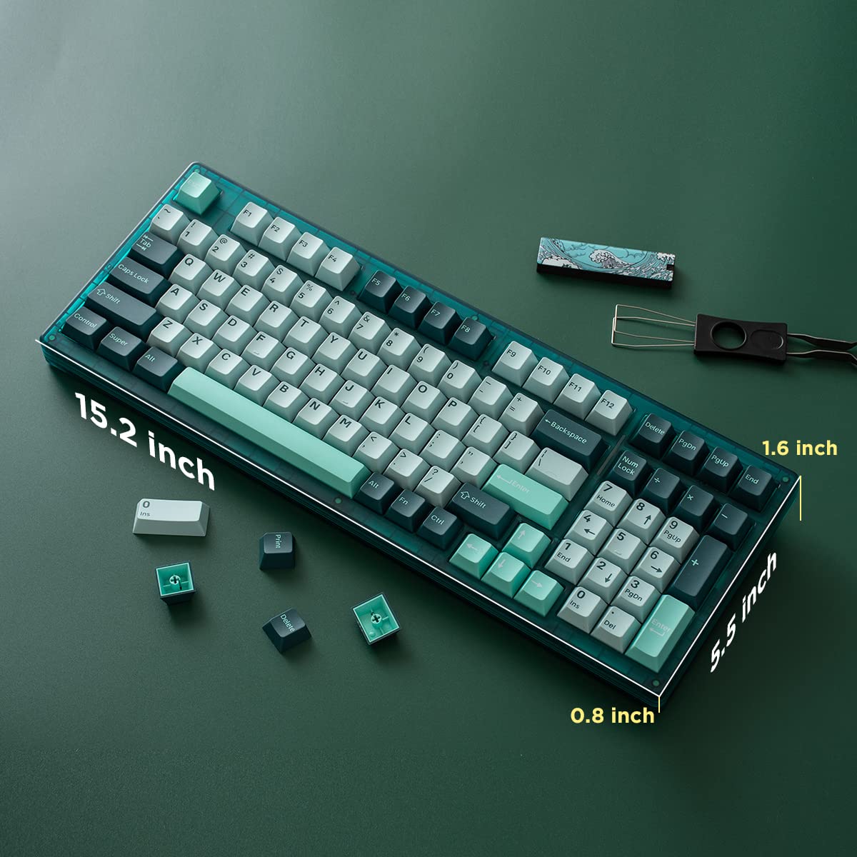 s*_様 【製造終了品】YUNZII IF98 ゲーミングキーボード 有線 赤軸 YUNZII Keynovo IF98 Hot-Swappable Gasket Mounted Mechanical