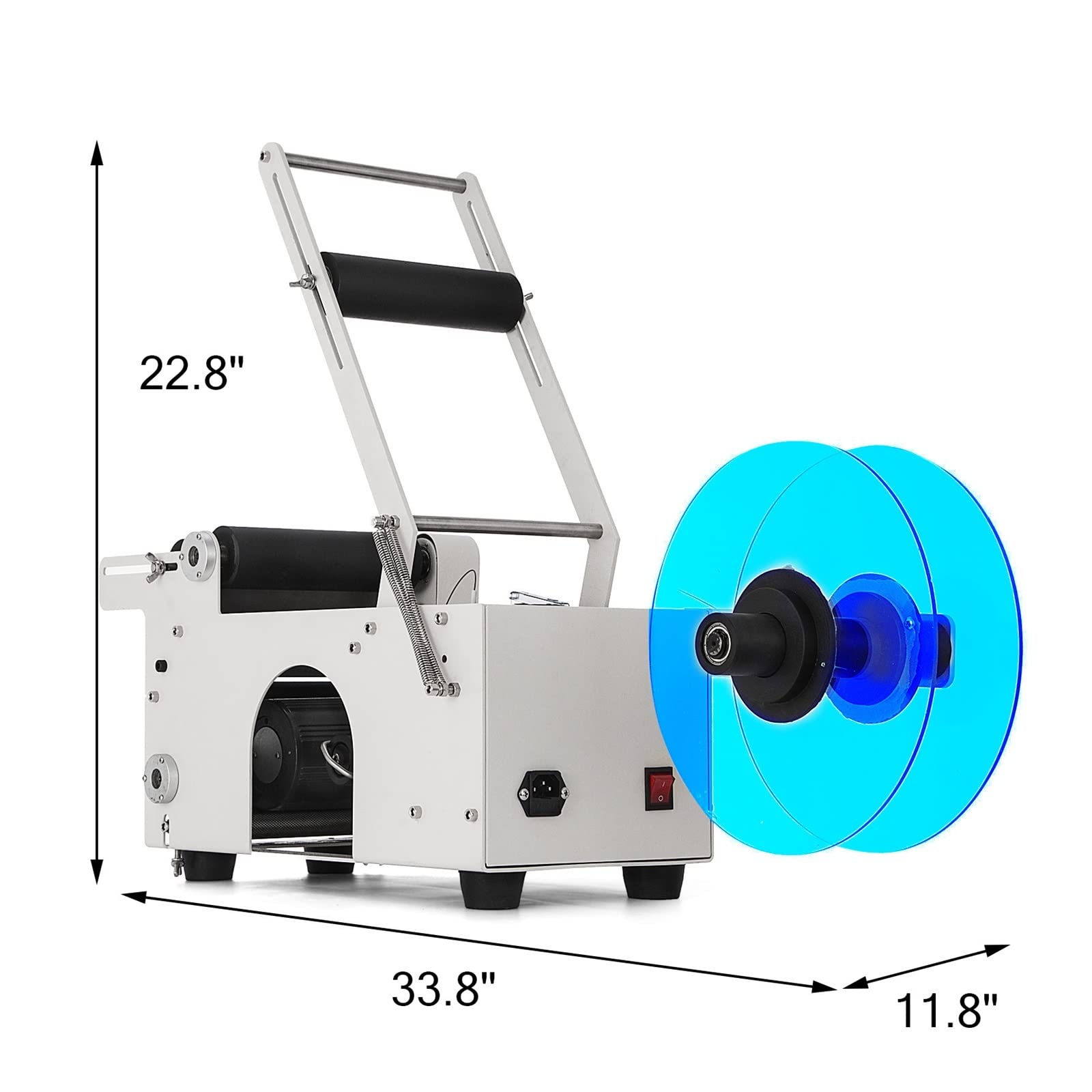 Dozownik etykiet MT-50 50 W 50 sztuk/min Maszyna do etykietowania do pakowania metalowych plastikowych szklanych butelek