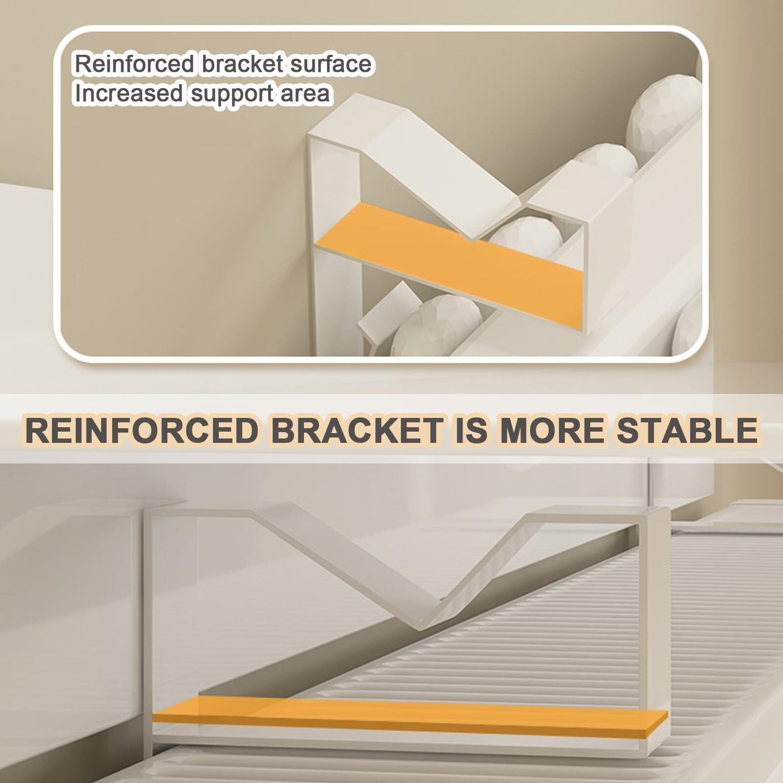 Estante de radiador sin taladros con soportes, cubierta de calefacción de aleación de aluminio blanco para almacenamiento y decoración, protección de pared (ancho 15 cm, largo 80 cm)