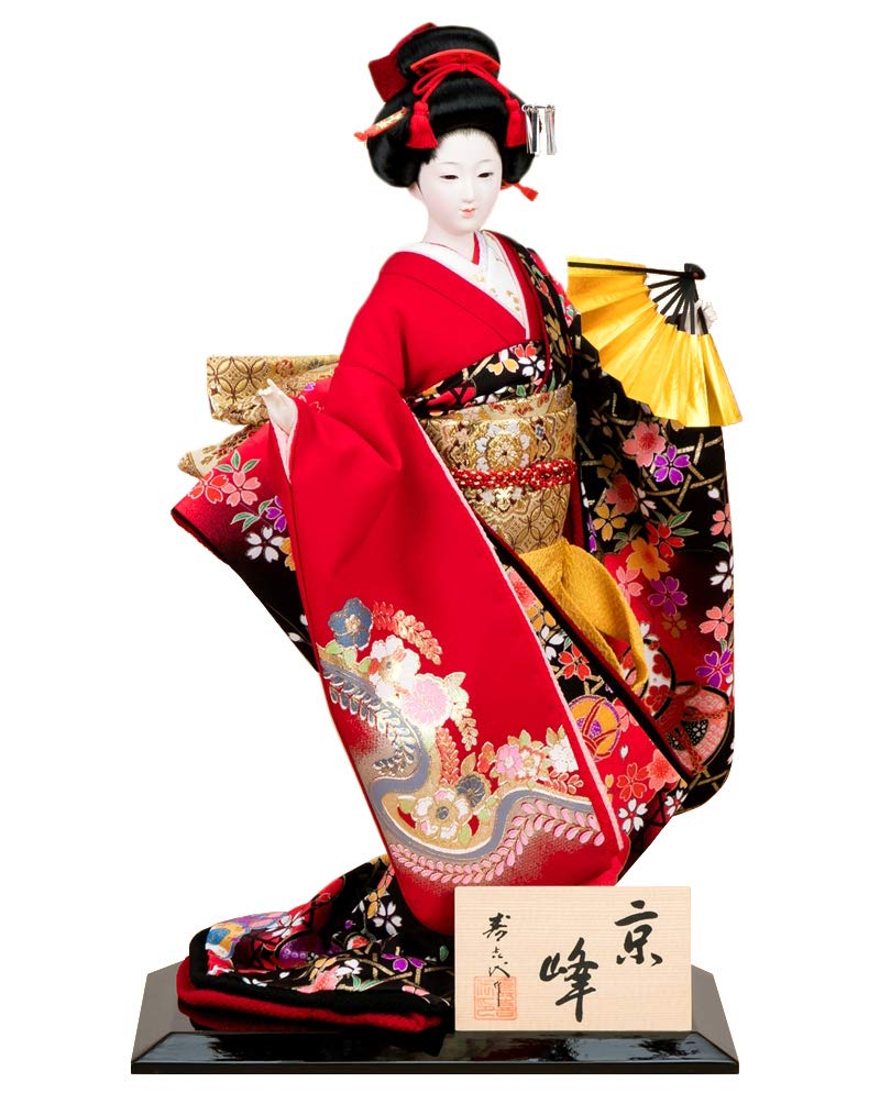 Amazon | 日本人形 尾山人形 人形単品 寿喜代作 京峰 正絹 10号 sk