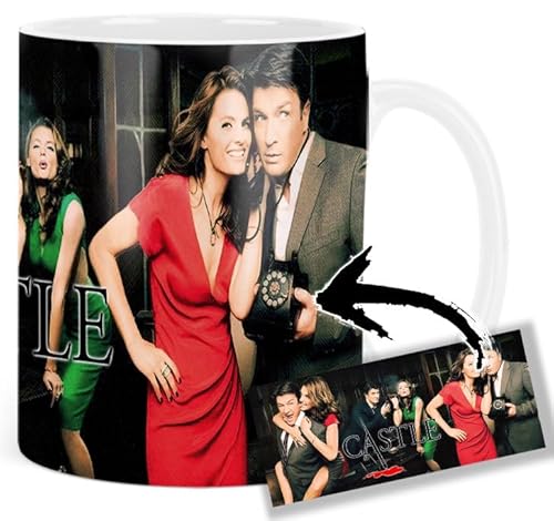 Castle Nathan Fillion Stana Katic B Tasse Keramikbecher Mug für 12,99 EUR bei amazon.de Bild: Castle Nathan Fillion Stana Katic B Tasse Keramikbecher Mug für 12,99 EUR bei amazon.de