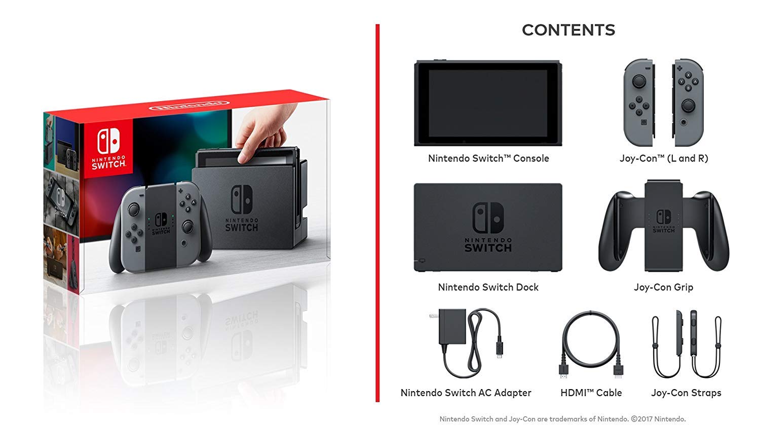 Nintendo Switch Konsole grau