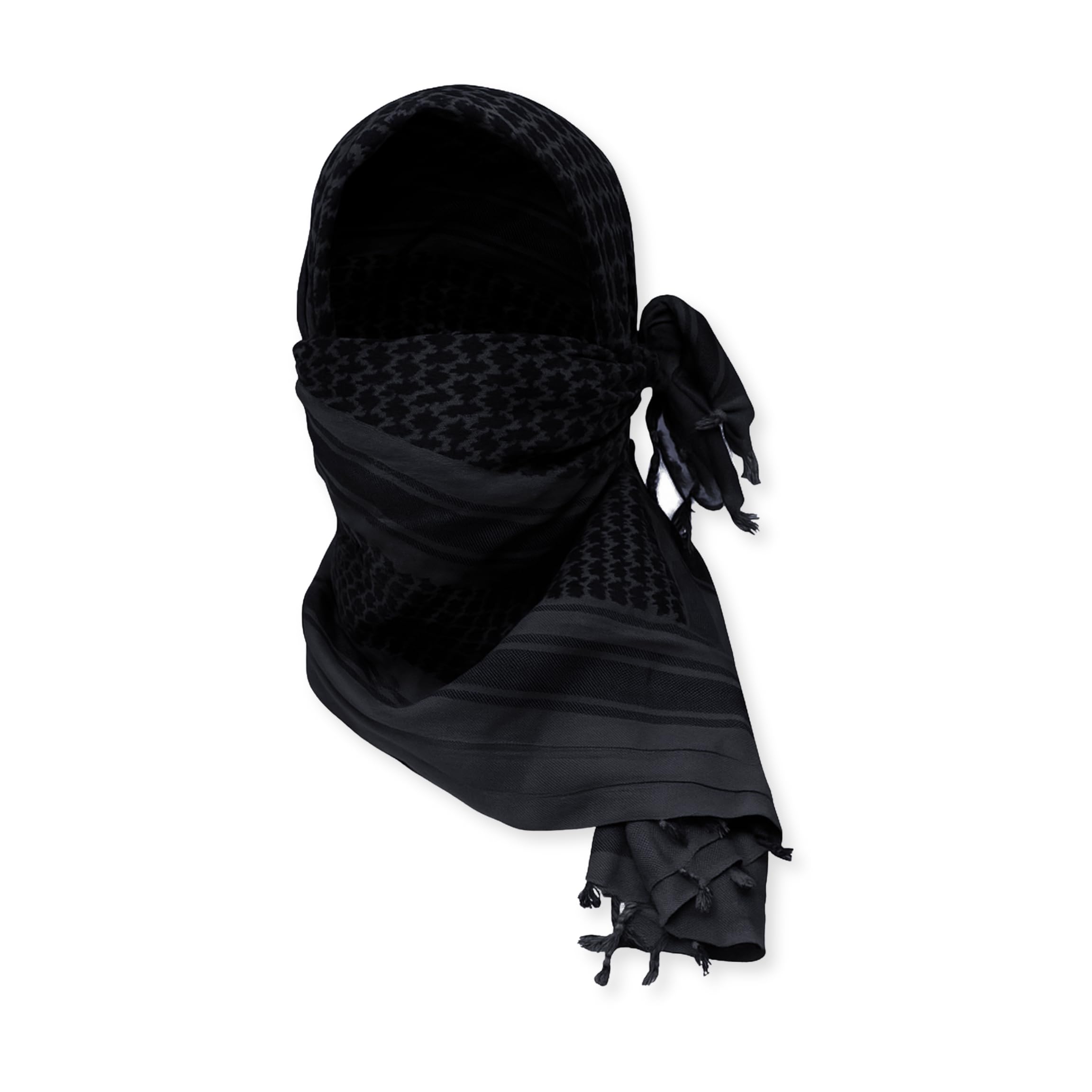 M MCGUIRE GEAR Shemagh Tactical Scarf, Middle Eastern Desert Hood, Bandana, Keffiyeh, Military Style, 100% Cotton, 42" x 42"