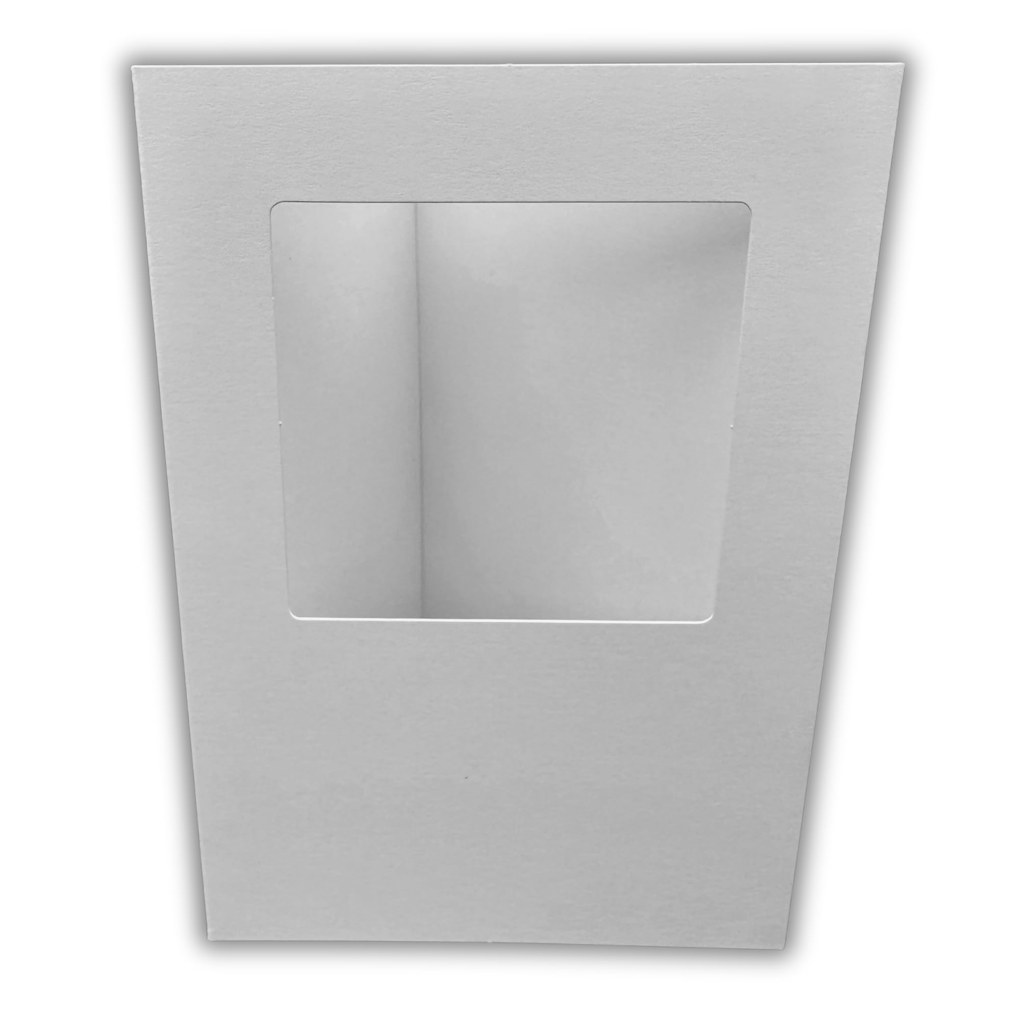 Stella Weds 10 Pack A6 White Rounded Top Square Aperture Card Blanks & Envelopes, Tri-Fold - Image 4