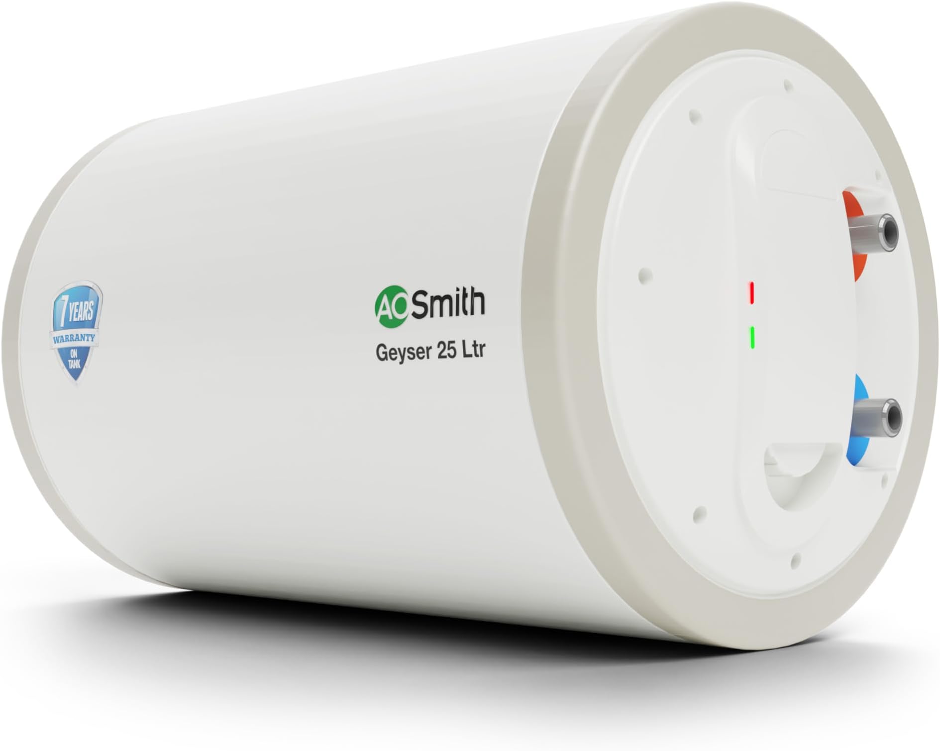 HAS-X1-025-RHS Storage 25 Litre Horizontal Water Heater (Geyser) Rust-proof outer Body|Compact Size|Fits under false ceilings|Suitable- High-rise Buildings|8 Bar High Pressure rating