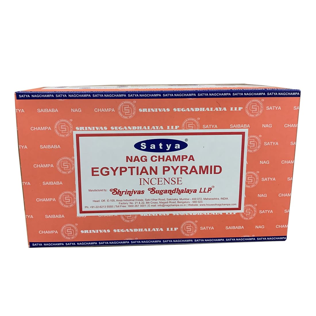 Giftlocaluk Amber, Myrrh, And Ancient Resin Blend Satya Egyptian Pyramid Incense Sticks - Ancient Resin Aroma For Wisdom & Meditation 240 Sticks (12X20)
