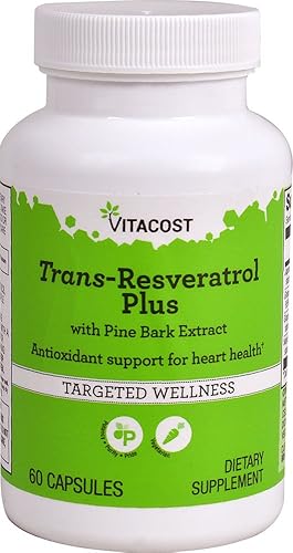 Vitacost Trans-Resveratrol Plus -- 60 Cápsulas Vegetarianas