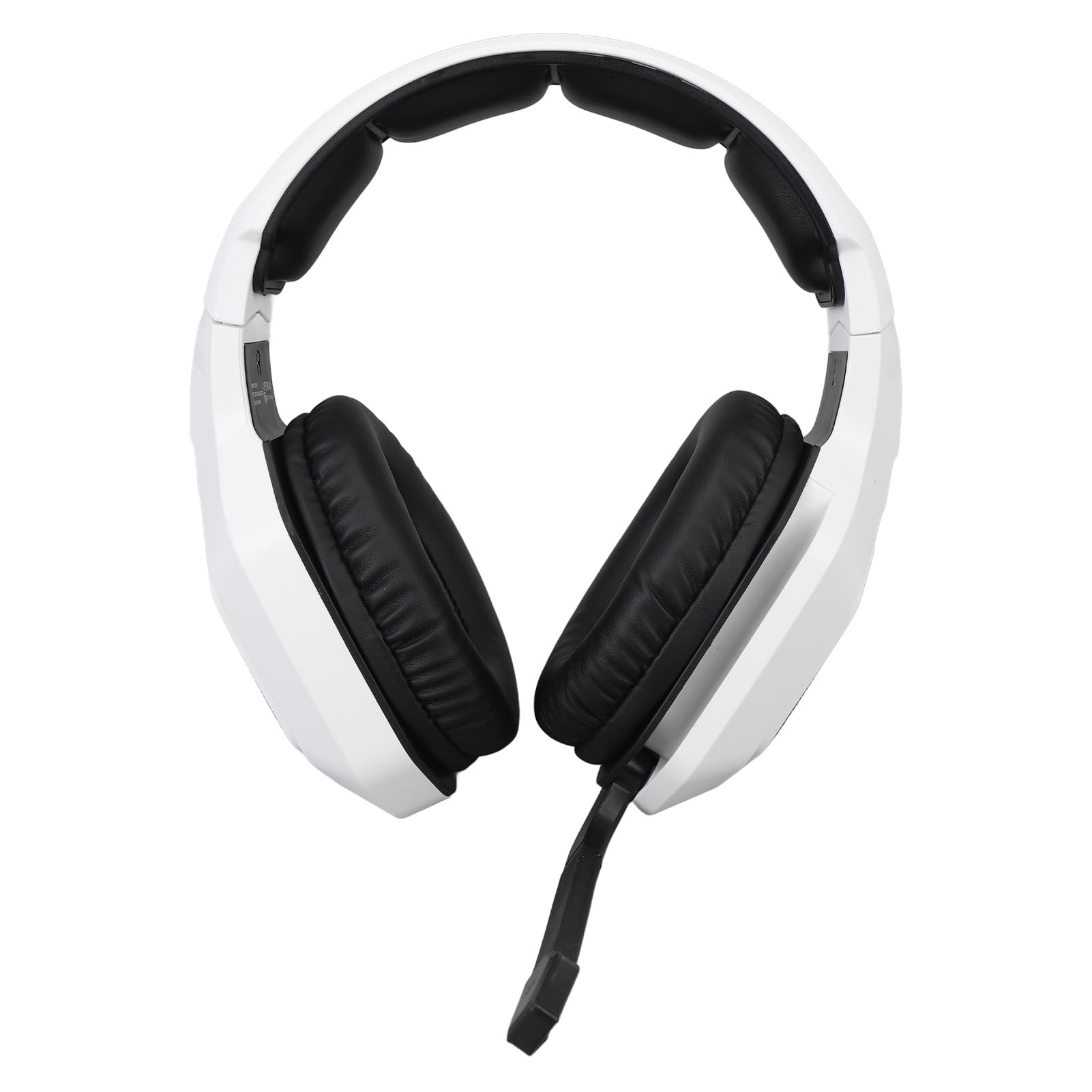 Cuffie da Gioco, Microfono con Cancellazione Attiva del Rumore Cuffie da Gioco per PC Bluetooth a Bassa Latenza 2.4G, con Microfono Cuscinetti Auricolari in Memory Foam per Switch PC (WHITE)
