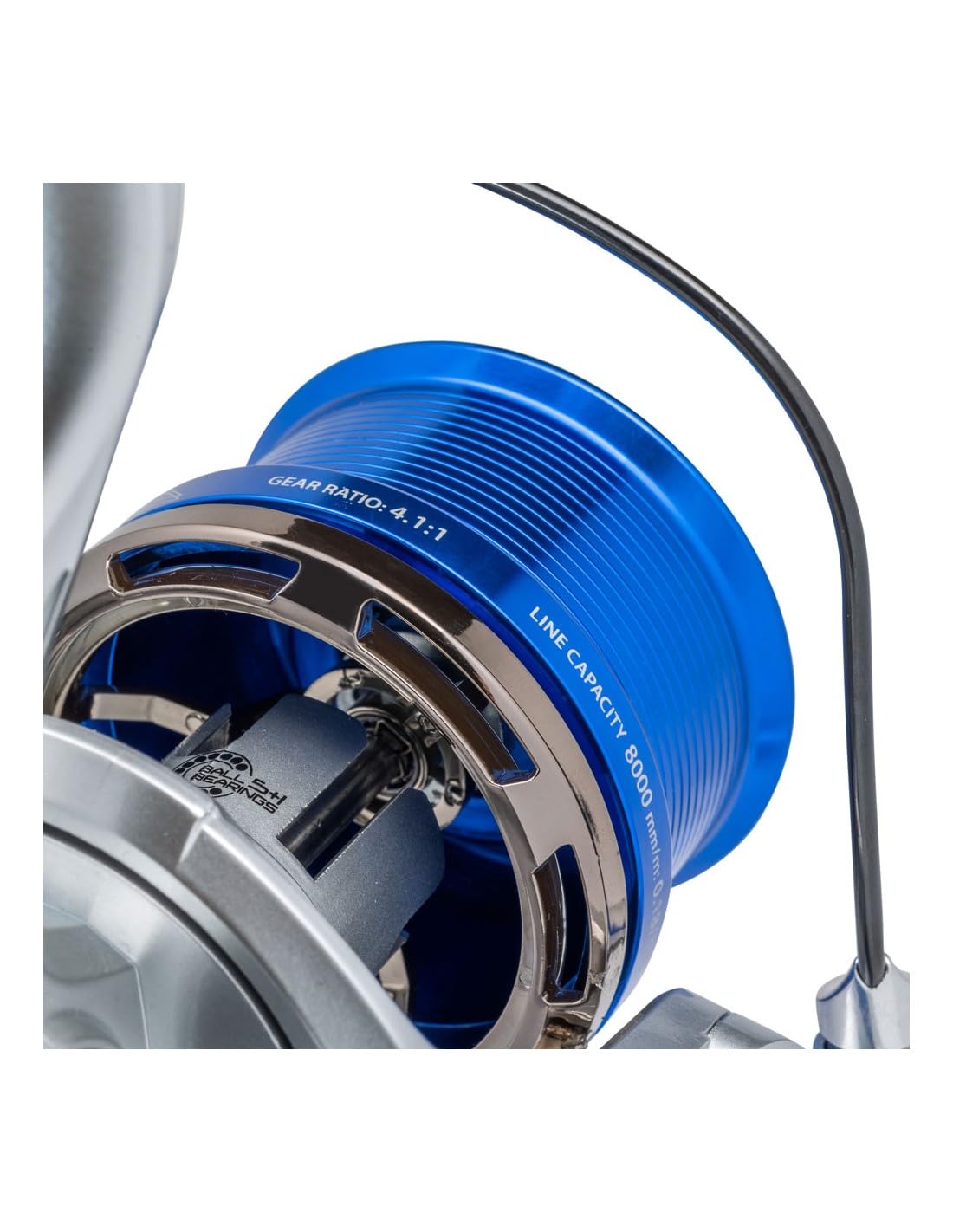 ALCEDO Carisma Surf Mulinello da Surfcasting a Frizione Anteriore con 2 Bobine, Corpo in Grafite Ultralight, Bobina in Alluminio Forgiato, 5+1 Cuscinetti, Drag 10 kg, Rapporto 4.6 per Pesca in Mare