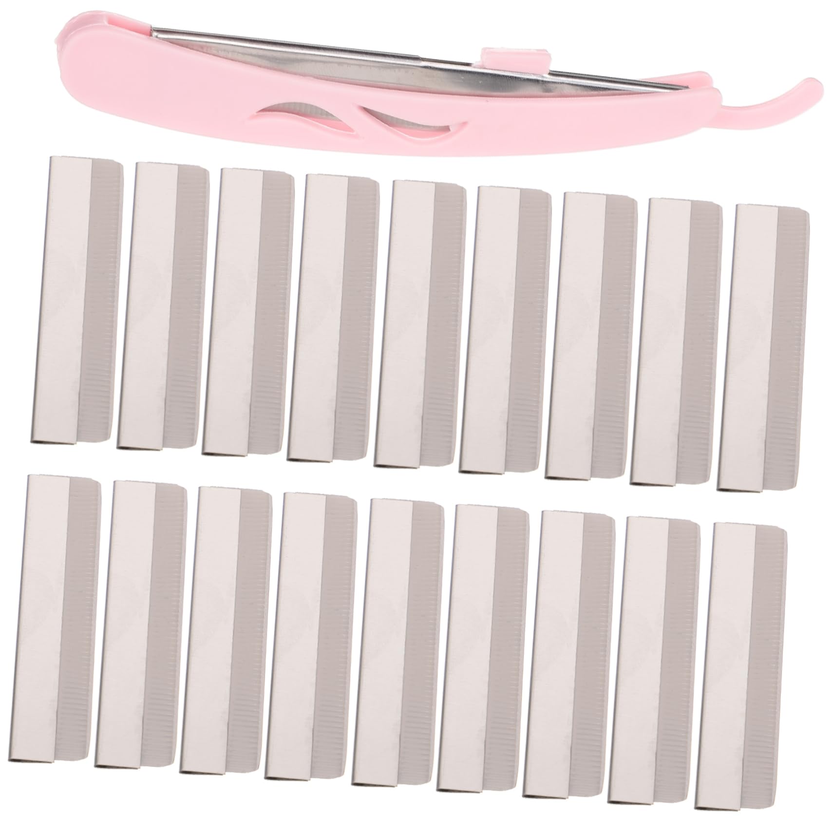 minkissy Stylish Eyebrow Trimmer Razor Blade for Travel 101pcs Makeup Tool Kit Comfortable to Hold -in-one Facial Hair Rem