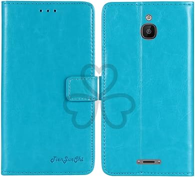 Nokia 6300 4G 2.4 inch Notebook Type Blue Business Retro Stain Resistant Stand Wallet TPU Silicone Leather Synthetic Leather Case Cover Nokia 6300 4G 2.4 inch
