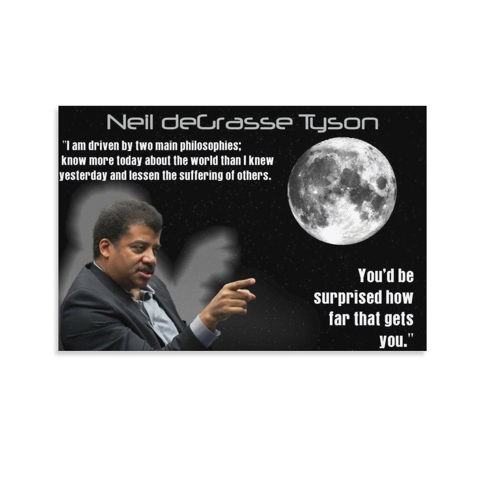 Neil DeGrasse Tyson NEW Science Space Physicist Prints Painting Nordic Decoration Living Room Home Decor 12x18inch(30x45cm)