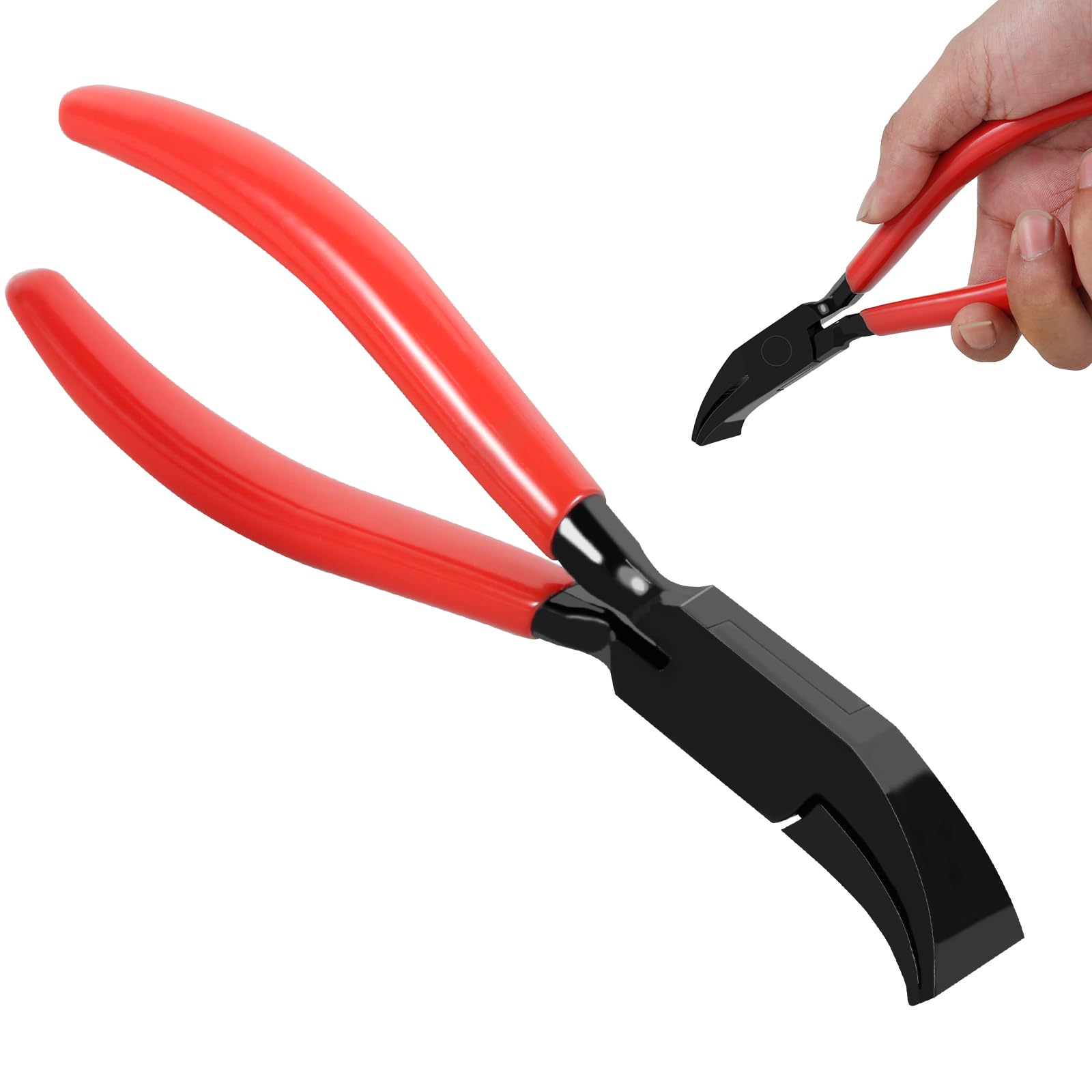 Steel Metal Hand Seamer, 7-Inch Straight/Bender Plier Tools, Edge Seaming Plier with Ergonomic Handle for Bending and Flattening Sheet Metal