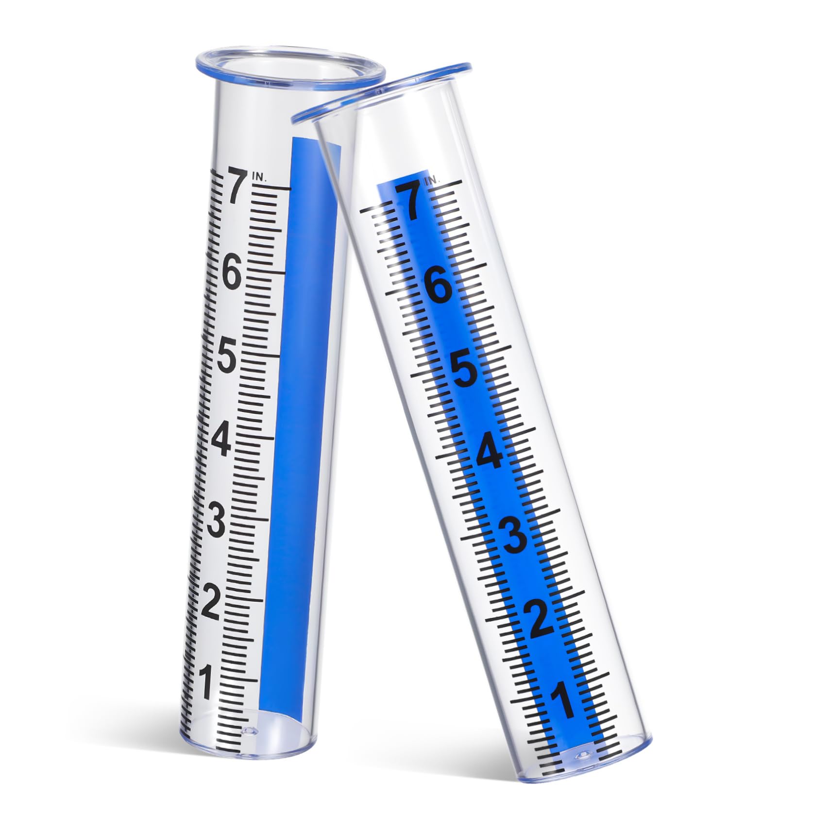 GANAZONO Rain Gauge Replacement Tubes 2 Pcs Large Outdoor Weather Gauge for Yard Lawn Deck