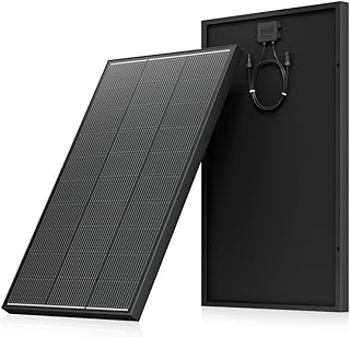 300 Watt Solar Panel, 18BB N-Type 25.4% High Efficiency Monocrystalline Max Output Power PV Module 12V/24V Solar Panels for Home Rooftop Camping Marine (300W)