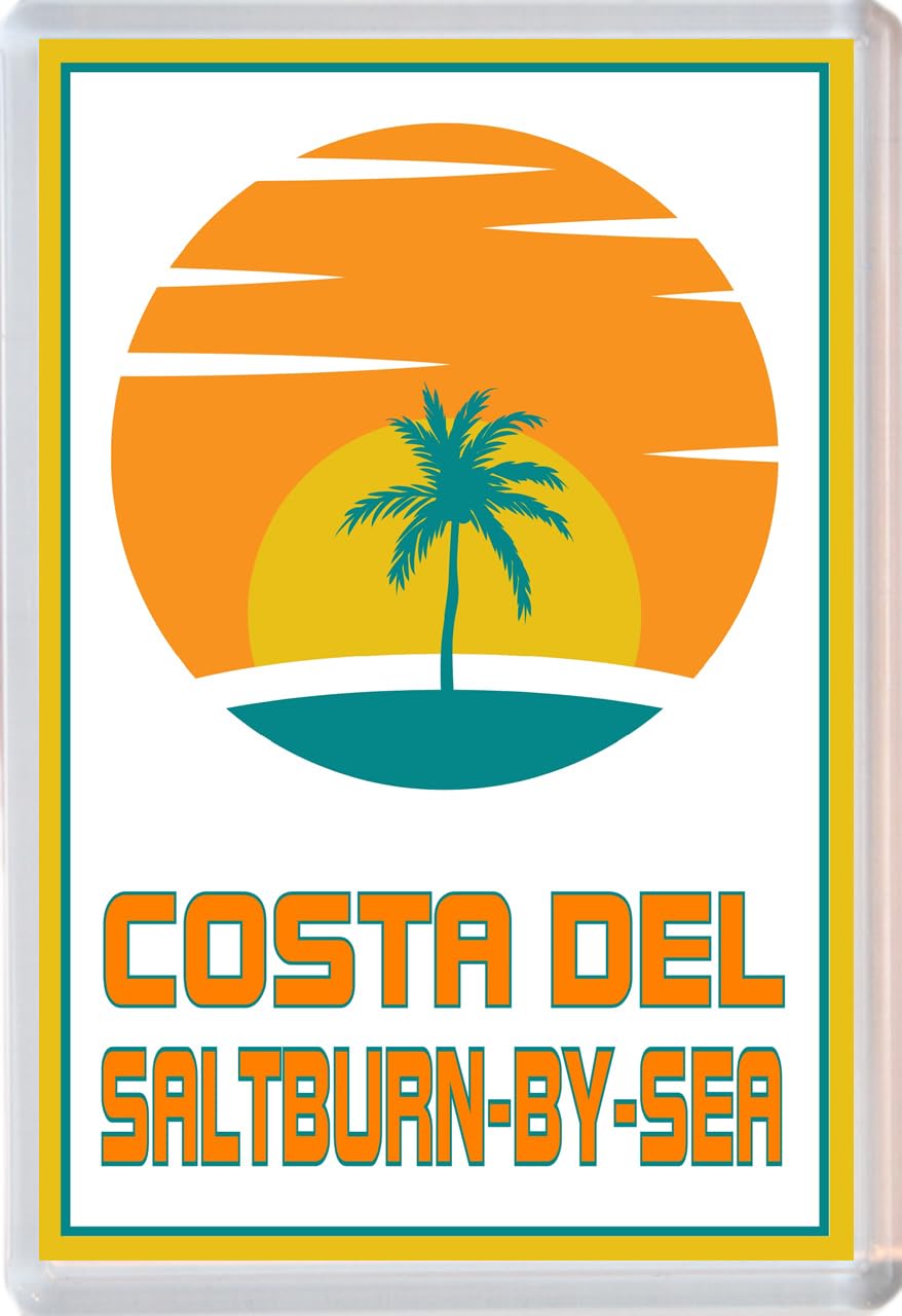 Costa del Saltburn-by-the-Sea - Jumbo Fridge Magnet 96 x 67mm
