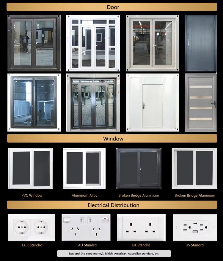 20FT Prefab Foldable Tiny Home with Front Porch – Expandable Container House with Large Glass Doors & Windows | Customizable Modular Tiny Villa with Excellent Daylighting - Image 7