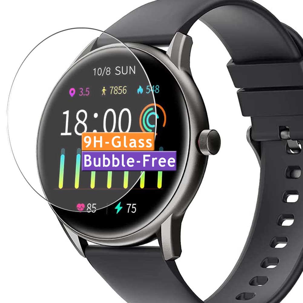 Vaxson 3-Pack Tempered Glass Screen Protector, compatible with Addray kw06 pro Smartwatch smart watch, 9H Protective Guard Film Protectors New