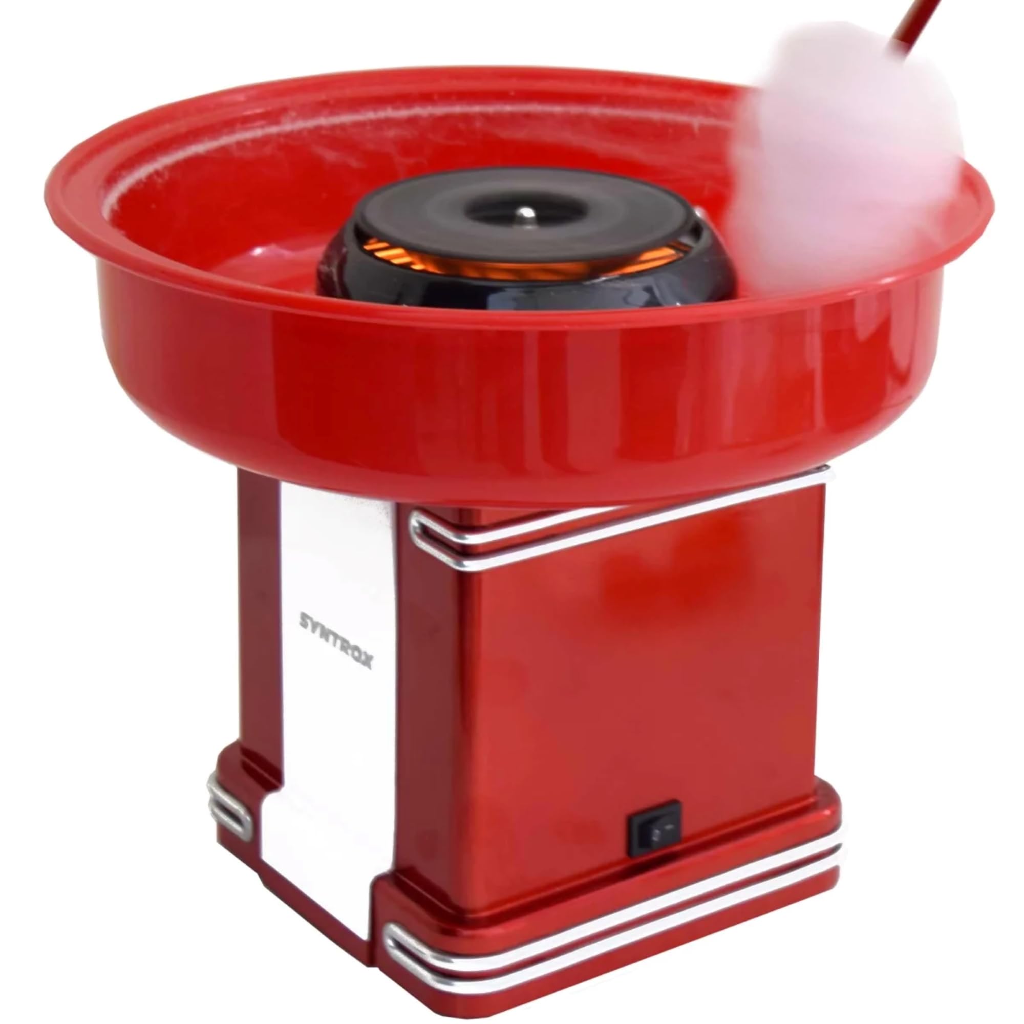 Syntrox Germany Elektrische Zuckerwattemaschine Oregon, Zuckerwattemaker Cotton Candy Maker ZWM-500W Oregon, Zuckerwatte selbst herstellen, Cotton Candy Maker