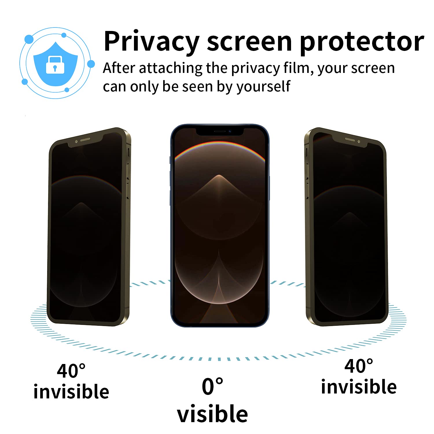 Per Apple Iphone 12 Pro Max 6.7 In Tempered Glass Full Coverage Screen Protector