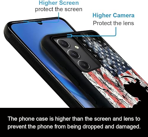 Miniatura 9 de DJSOK Funda compatible con Samsung Galaxy A54 5G, diseño de patrón de lujo de mariposa dorada para hombres, niños y niñas, doble capa, a prueba de