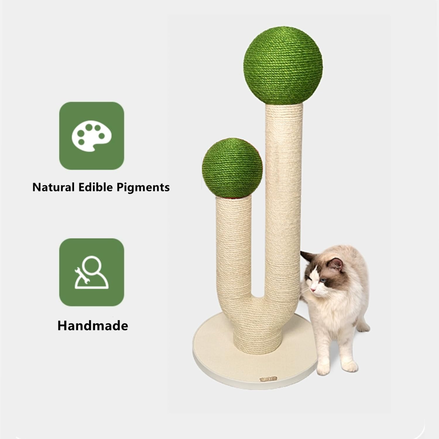 Poste rascador para gatos de 115 cm de alto y grande, torre de árbol de cactus para gatos