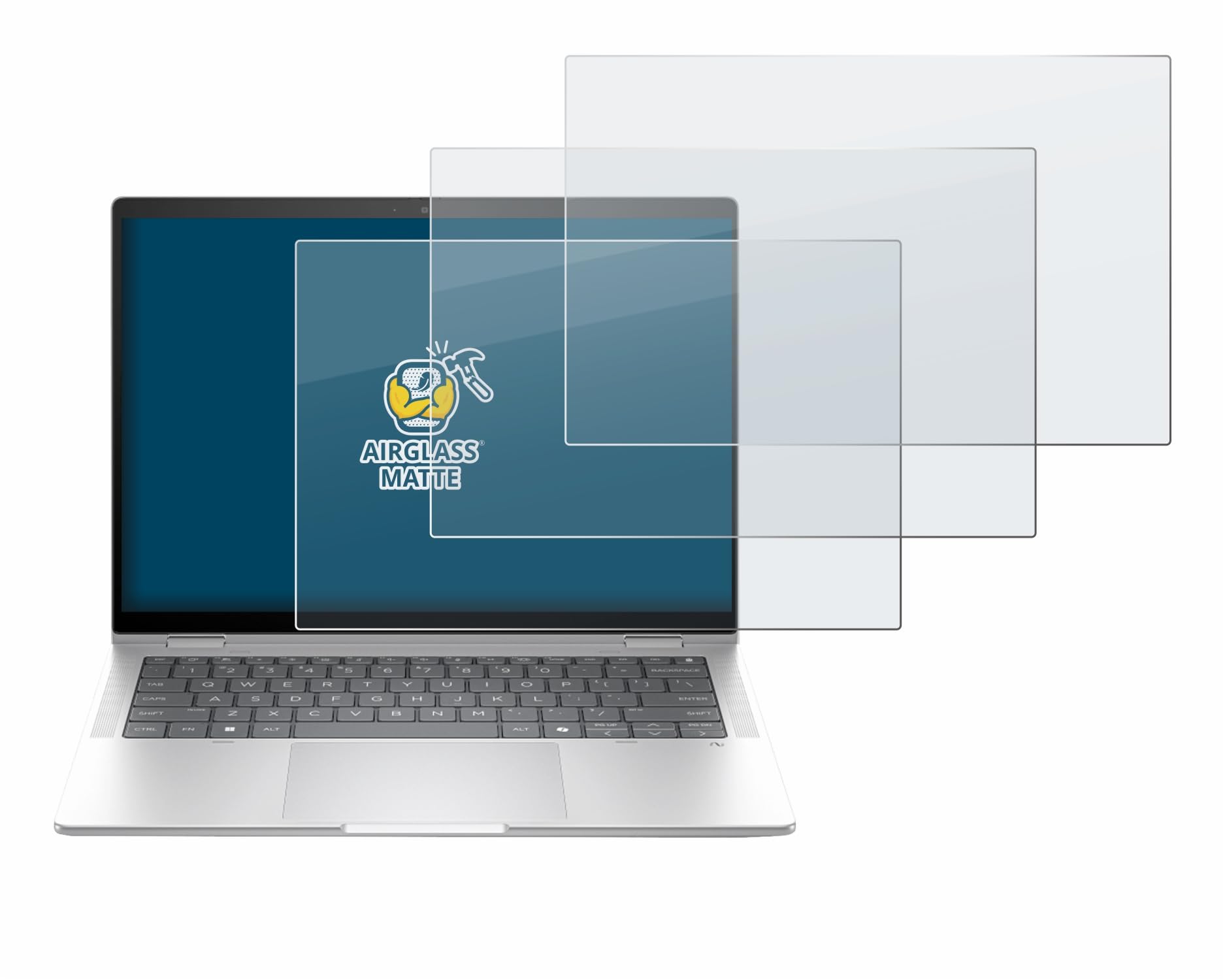 brotect 3 Pezzi Pellicola Vetro per HP EliteBook X G1i 14" | Opaca Protezione Schermo Made in Germany, Anti-Riflesso Durezza 9H Anti-Graffio
