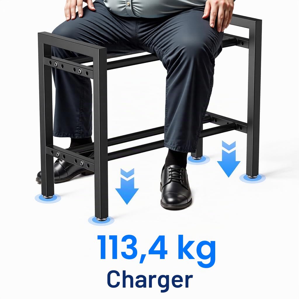 Support d'haltères à 2 niveaux, 50,8 cm, espacement réglable, capacité de 181,4 kg, pour kettlebells, salle de sport à domicile, haltères (support uniquement)