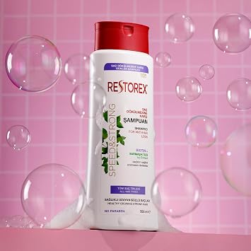 Restorex Speed & Strong Saç Dökülmesine Karşı Şampuan - Sarmaşık Özlü, Sağlıklı Uzama, Dökülme Karşıtı, 500 ml