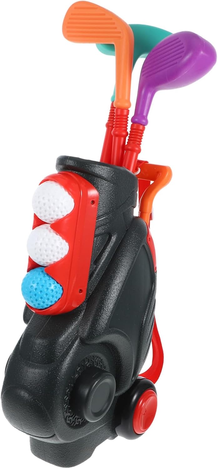Golf Set with Lightweight Clubs for Portable Outdoor Sports Game for Boys Safe Golf Play for Physical Development and Fun