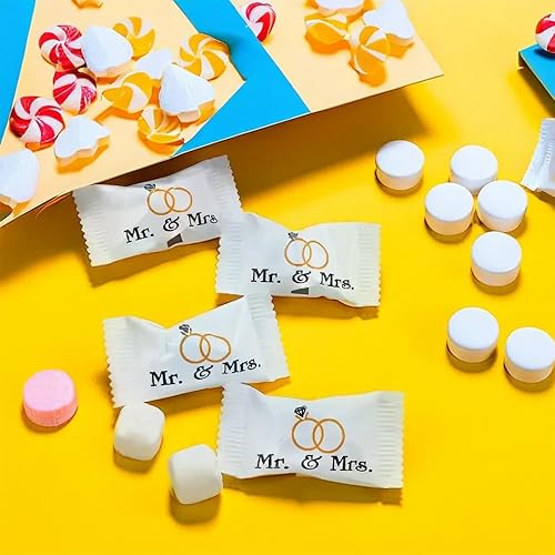 Miniatura 3 de Mr. & Mrs. Buttermints (108 mentas envueltas individualmente) Dulces de boda
