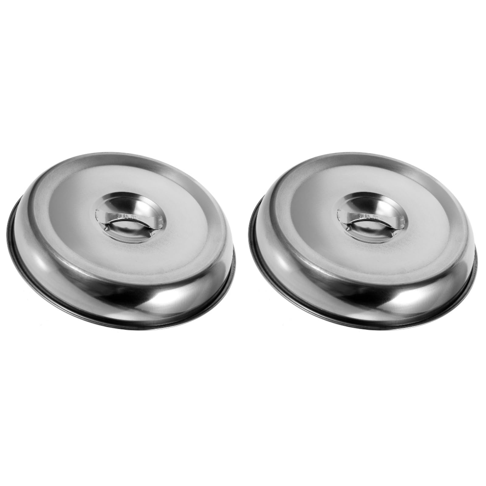 Cabilock 2 Piezas Cúpula De Acero Inoxidable para Bistec, Tapa Circular para Platos, Cúpula para Derretir Queso, Cubierta para Cocina Y Barbacoa, 20Cm
