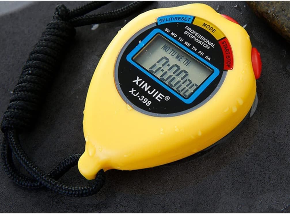 Practical Timer Two Tracks Stopwatch Professional Movement Sports Multi- Function Electronic Timer Time Record Device for Sports