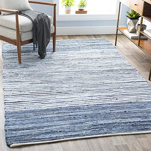 Mark&Day Area Rugs, 2x3 Massa Cottage Bright Blue Area Rug, Blue White Carpet for Living Room, Bedroom or Kitchen (2' x 3')