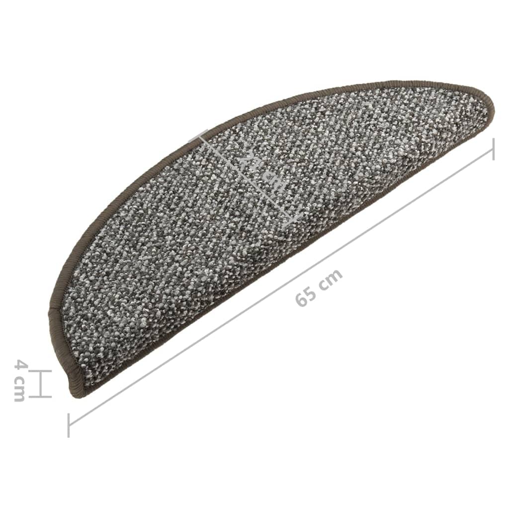Artykuły gospodarstwa domowego dywan stopnie schodowe 15 szt. antracyt 65 x 21 x 4 cm dom i ogród