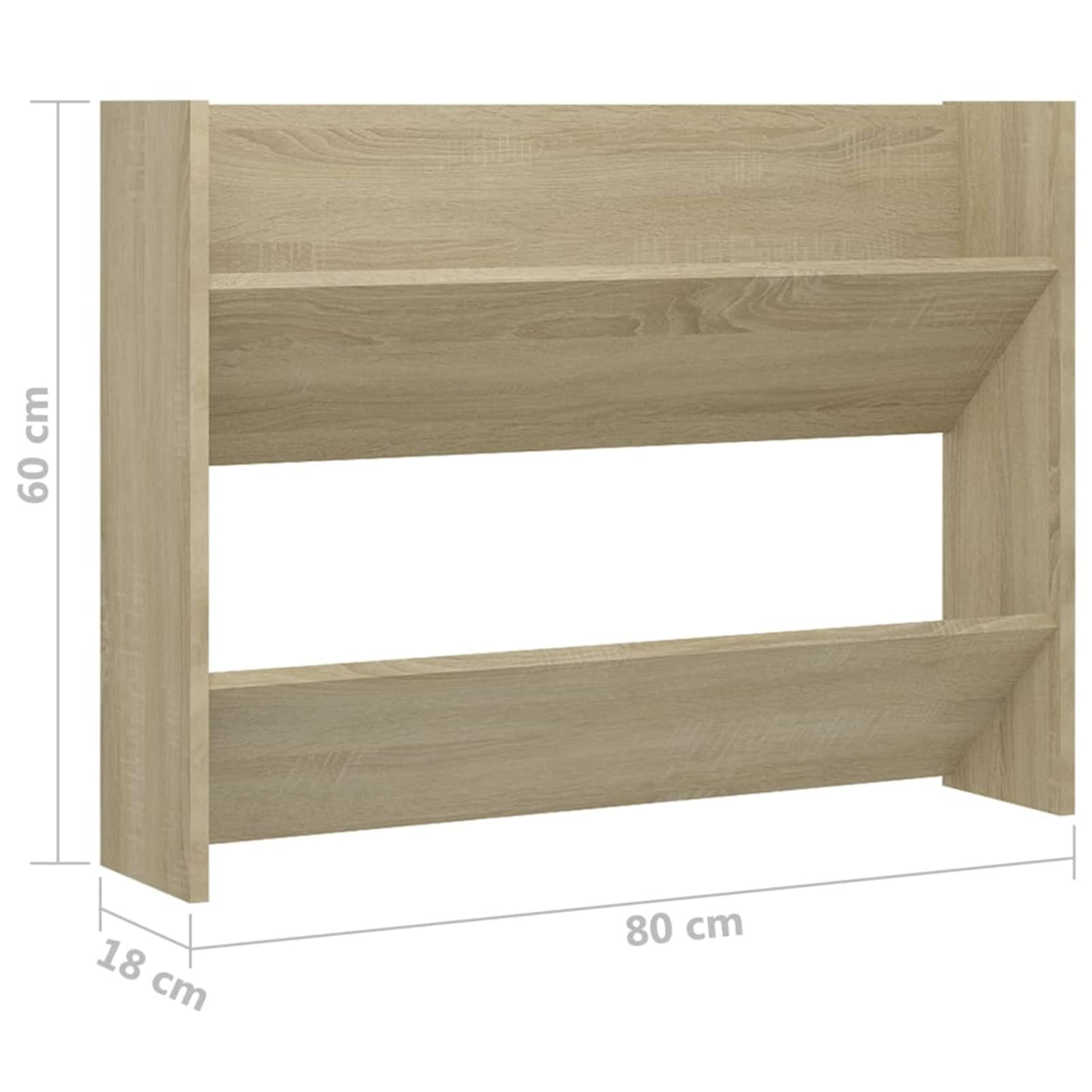 Gecheer Scaffale a Parete Moderno Salvaspazio in Truciolato, 1 Count, Pensile, Rettangolare, Montaggio a Parete o Pavimento, Libera Installazione, Inclusa Ferramenta