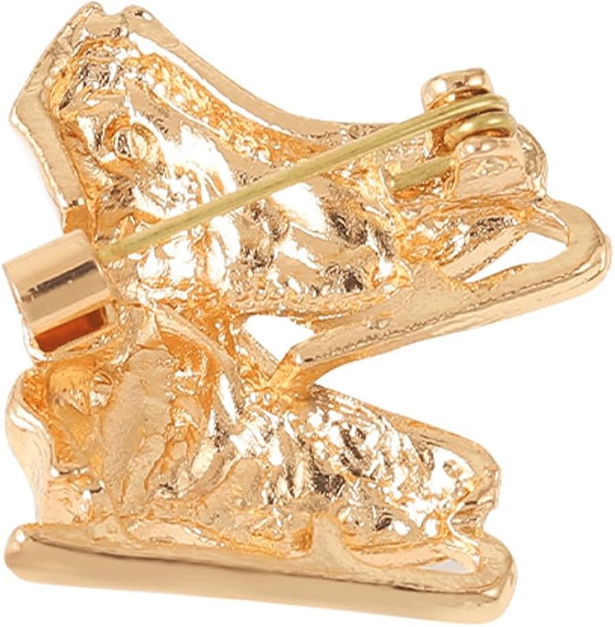 Amazon.co.jp: ブローチ アイススケート靴 フィギュアスケート メタル