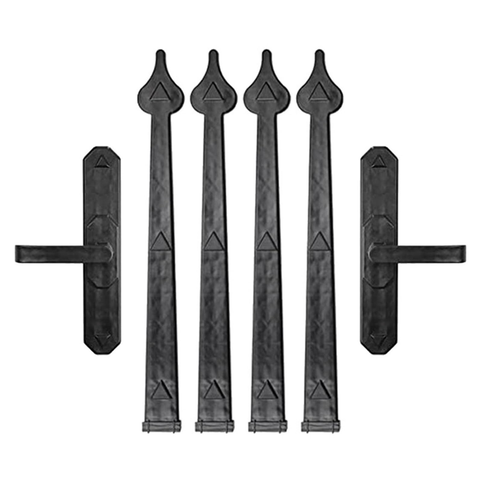 Shundeed Color 6Pcs/Set Garage Door Handle Hinges, Decorative Garage Door Hardware Kit For Garage Door Barn Door Hardware