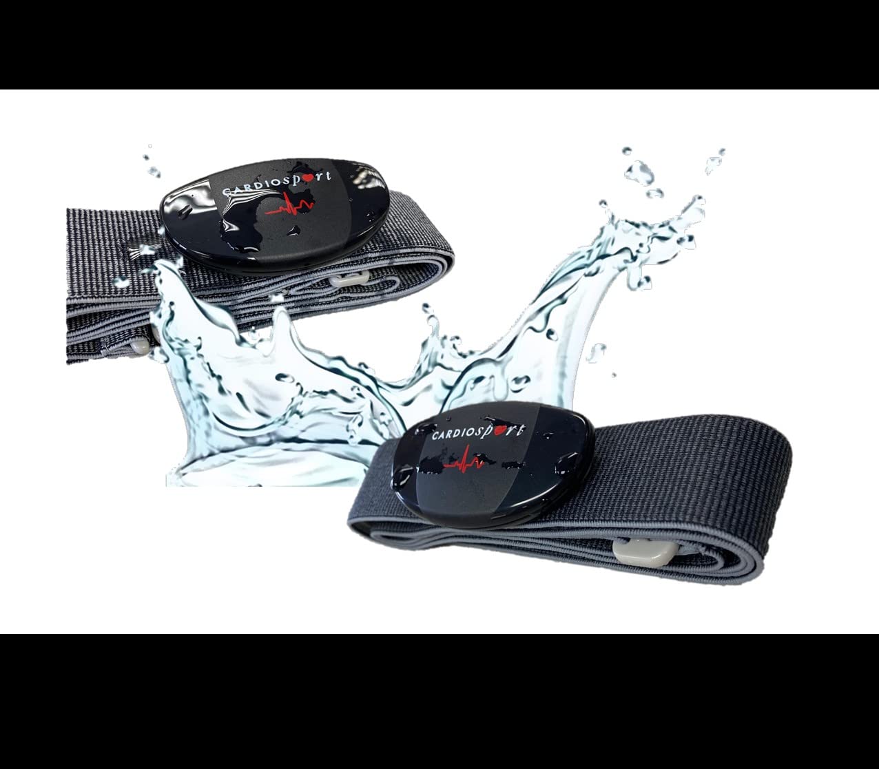 Correa de repuesto para monitor de frecuencia cardíaca, correa de tela gris ultra cómoda, talla S - XL, compatible con Garmin HRM Dual, Wahoo, Polar H7, Decathlon, Peloton, resistente al