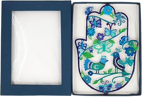 Vista 3 de EMANUEL Yair Hamsa - Decoración de pared metálica para decoración de pared, regalo de arte de Judaica (Jerusalén, mediano (6.7 x 5 pies)