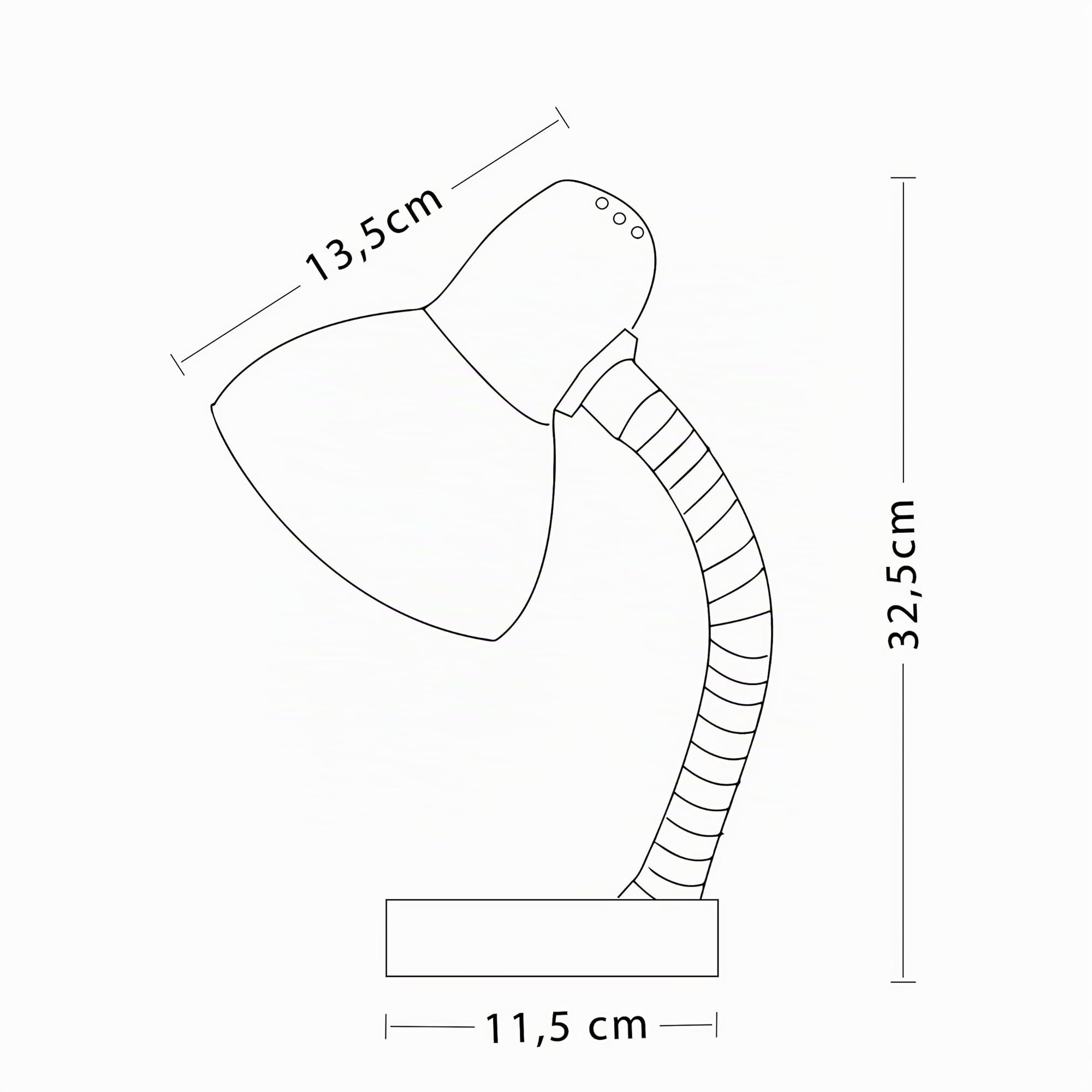 Velamp tl1201-n Charleston lámpara de mesa E27
