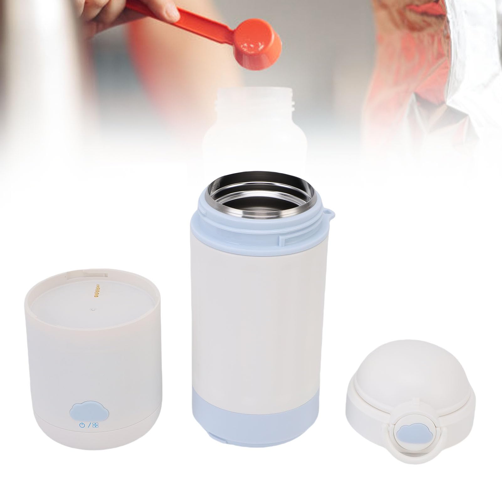 Bouilloire électrique de Voyage 500ml, 3 en 1 Chauffe-eau Portable