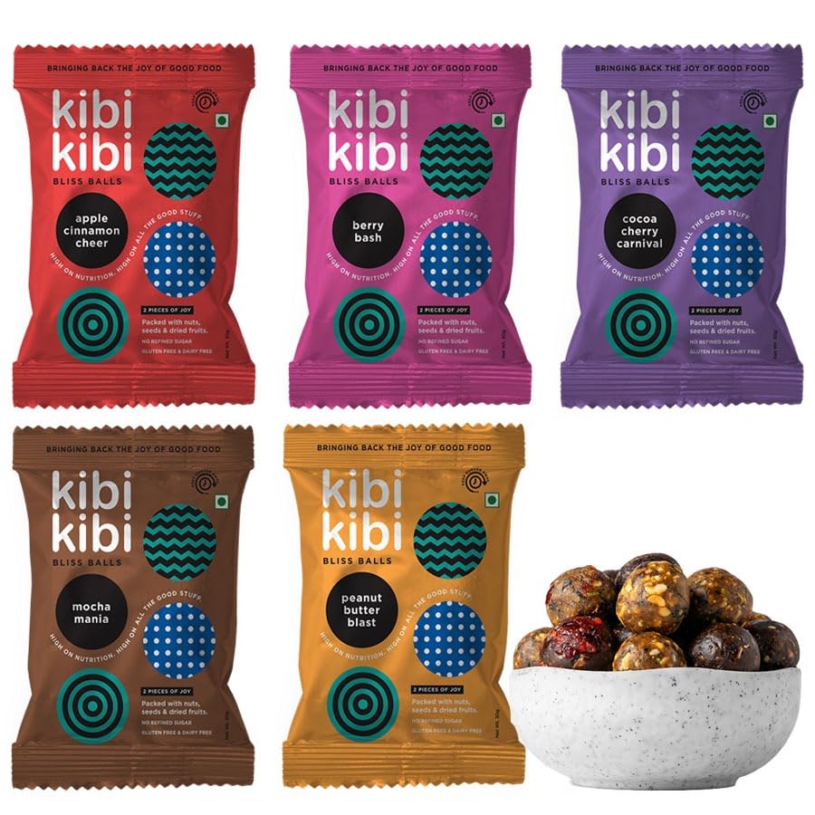See full amazon price history chart for KIBI KIBI Bliss Balls Variety Box - Dry Fruit Laddu | Energy Balls - Dates Ladoo | Healthy Snack With Dates, Dried Fruit, Nuts & Seeds - No Added Sugar, Gluten Free & Dairy Free (Variety Box) - 30 Gm KIBI KIBI Bliss Balls Variety Box - Dry Fruit Laddu | Energy Balls - Dates Ladoo | Healthy Snack With Dates, Dried Fruit, Nuts & Seeds - No Added Sugar, Gluten Free & Dairy Free (Variety Box) - 30 Gm (B09GMTVJRK) Amazon Price History, Amazon Price Tracker